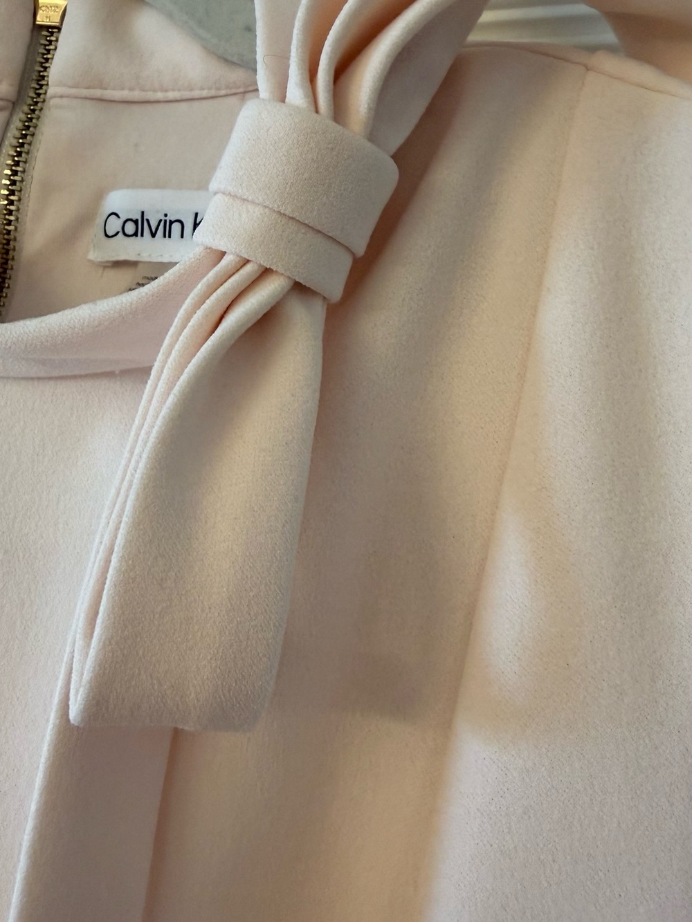 Calvin Klein Women's Light Pink Bow-Detail Dress